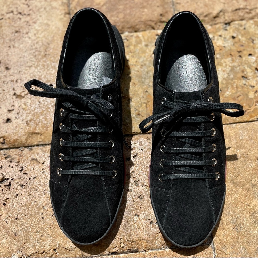 Gucci Suede Trainer Sneakers size 8.5 - Picture 2 of 10